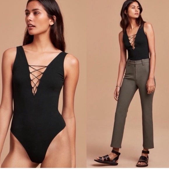 Sexy lace up Wilfred body suit - Picture 1 of 4